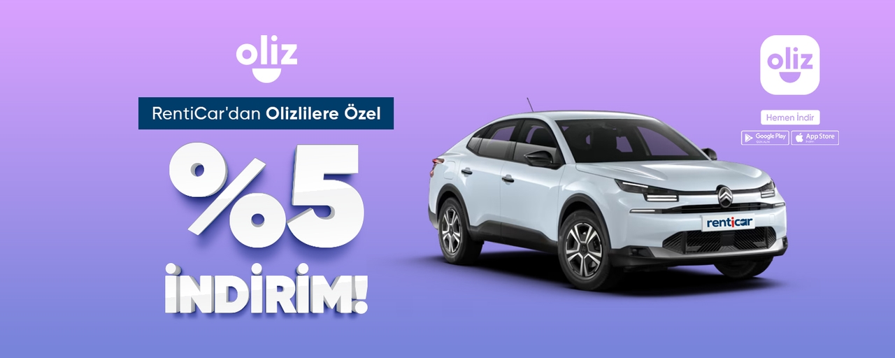 RentiCar'dan Olizlilere Özel %5 İndirim!